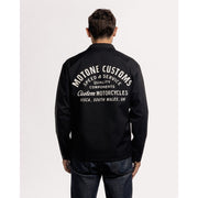 MOTONE COACH JACKET - BLACK/ECRU LOGO