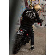 MOTONE COACH JACKET - BLACK/ECRU LOGO
