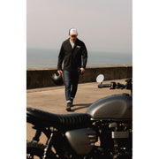 MOTONE COACH JACKET - BLACK/ECRU LOGO