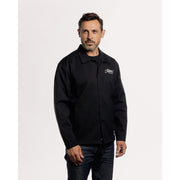 MOTONE COACH JACKET - BLACK/ECRU LOGO