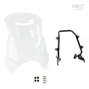 UNIT GARAGE CLEAR WINDSHIELD WITH GPS SUPPORT FOR TRIUMPH T120