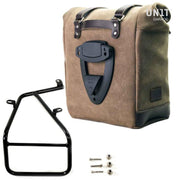 UNIT GARAGE WAXED SUEDE PANNIER (22-30L) + RT SUBFRAME FOR BMW RNINET SCRAMBLER