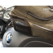UNIT GARAGE TANK BAG IN SPLIT LEATHER
