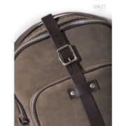 UNIT GARAGE TANK BAG IN SPLIT LEATHER