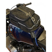 UNIT GARAGE TANK BAG IN SPLIT LEATHER