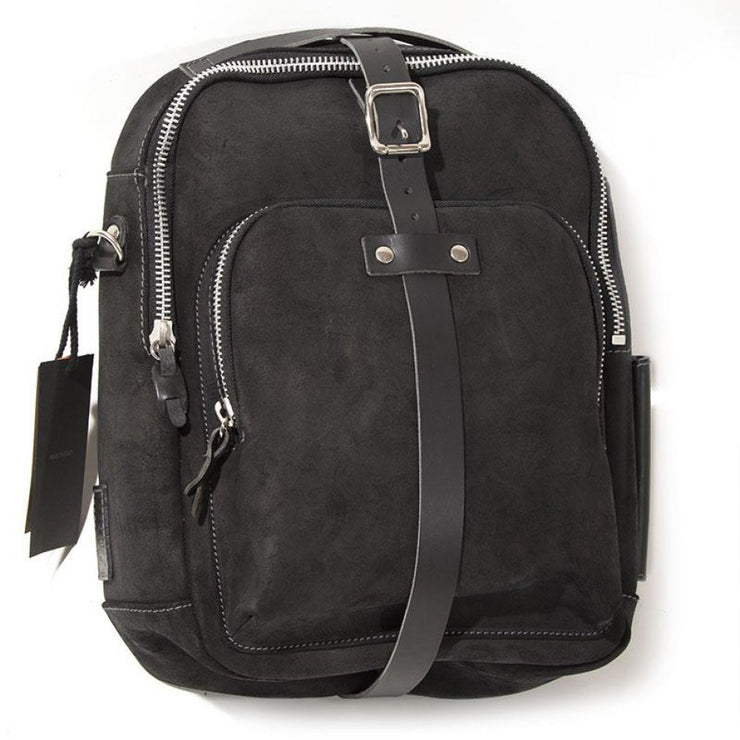 UNIT GARAGE TANK BAG IN SPLIT LEATHER