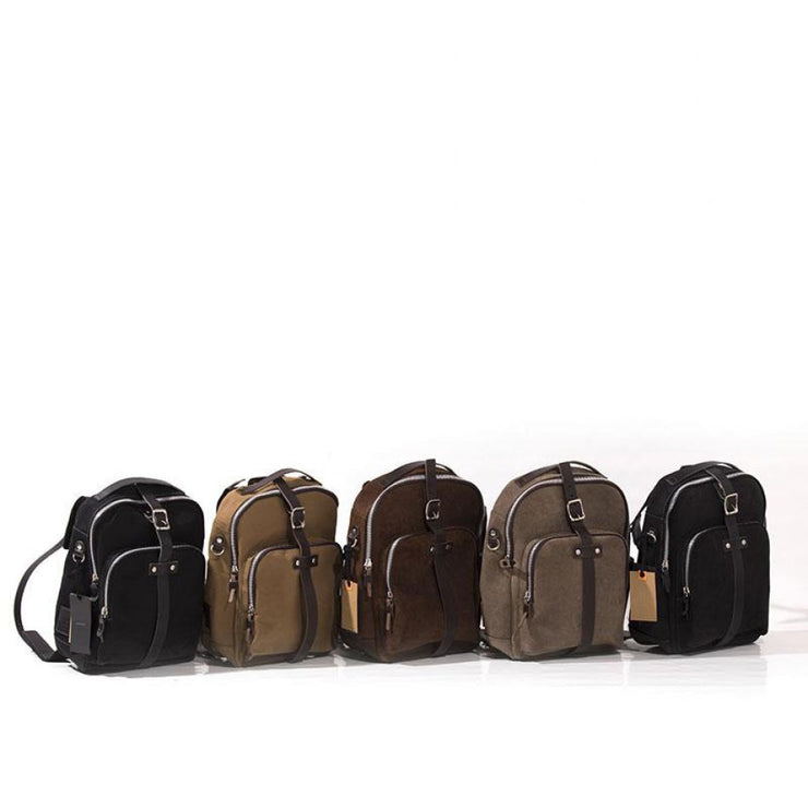 UNIT GARAGE TANK BAG IN SPLIT LEATHER