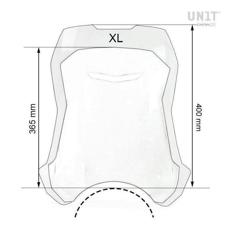 UNIT GARAGE WINDSHIELD WITH GPS SUPPORT FOR NINET SCRAMBLER-PURE