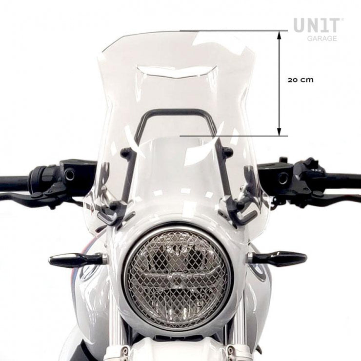UNIT GARAGE WINDSHIELD WITH GPS SUPPORT FOR NINET URBAN GS