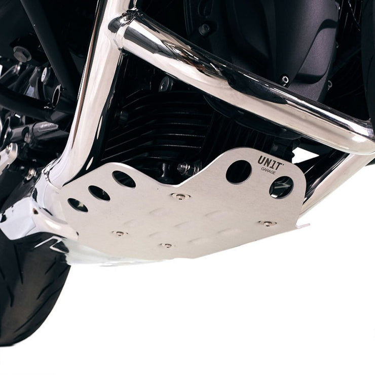 UNIT GARAGE ENGINE PROTECTION PLATE IN ALUMINIUM BMW R12 G/S / R12 NINET / R12 - BLACK
