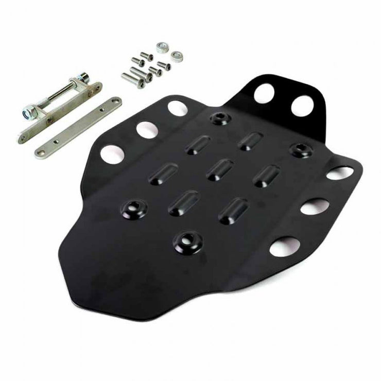 UNIT GARAGE ENGINE PROTECTION PLATE IN ALUMINIUM BMW R12 G/S / R12 NINET / R12 - BLACK