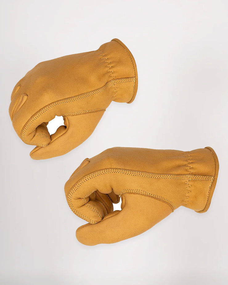 GOLDTOP DEERSKIN ROPER GLOVES - SHORT