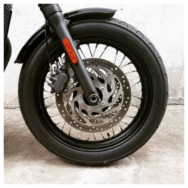 MOTONE DUCKBILL FRONT MUDGUARD/FENDER - GLOSS BLACK - LC BIKES