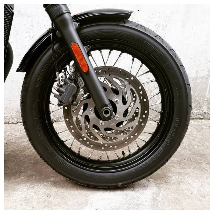 MOTONE DUCKBILL FRONT MUDGUARD/FENDER - GLOSS BLACK - LC BIKES