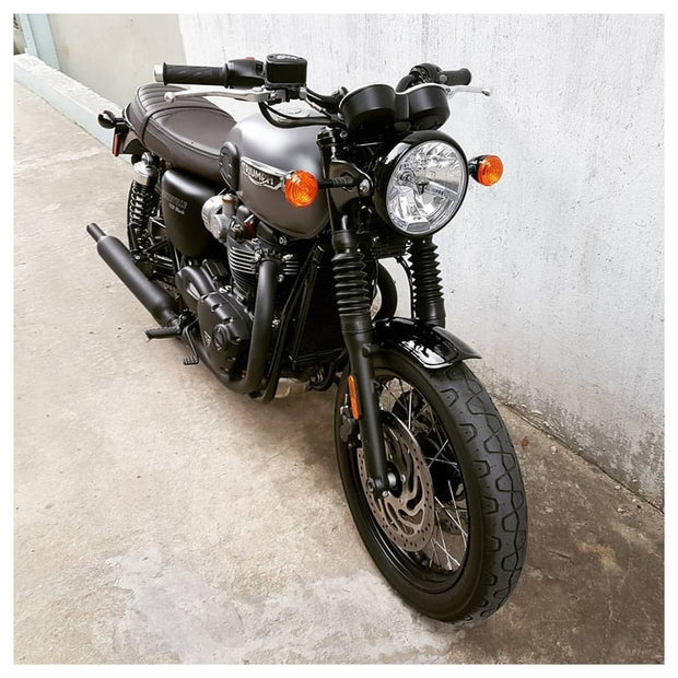 MOTONE DUCKBILL FRONT MUDGUARD/FENDER - GLOSS BLACK - LC BIKES