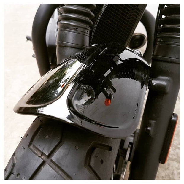MOTONE DUCKBILL FRONT MUDGUARD/FENDER - GLOSS BLACK - LC BIKES