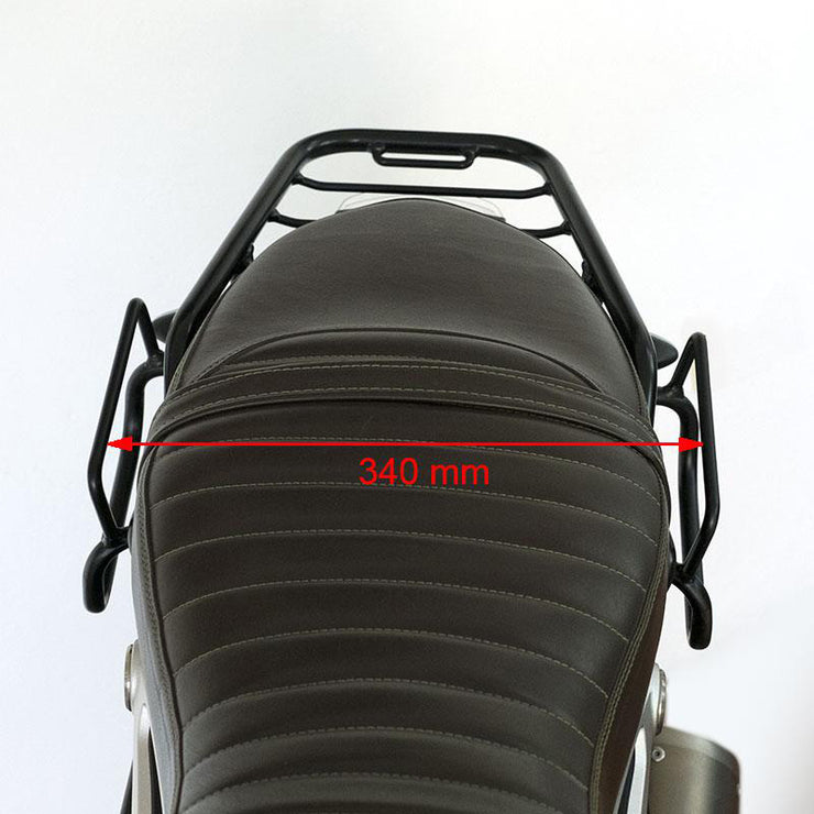 UNIT GARAGE TWO WAXED CANVAS SIDE PANNIERS SCRAM 22L-30L + SYMMETRICAL DOUBLE SUBFRAME NINET