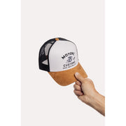 MOTONE ENGINEHEAD TRUCKER CAP - CURVED SUEDE PEAK