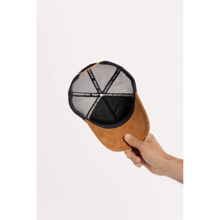 MOTONE ENGINEHEAD TRUCKER CAP - CURVED SUEDE PEAK