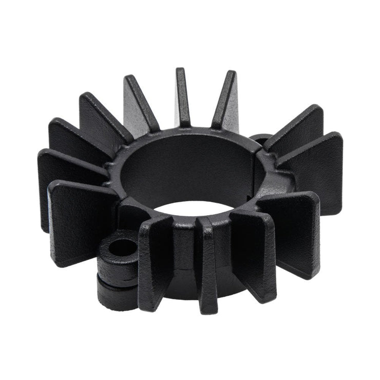 MOTONE FINNED EXHAUST CLAMPS - LC - BLACK PAINT FINISH