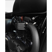 MOTONE FINNED EXHAUST CLAMPS - LC - BLACK PAINT FINISH