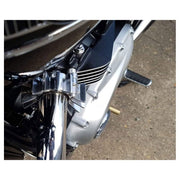 MOTONE FINNED STAINLESS STEEL EXHAUST CLAMPS - LC - HAND POLISHED FINISH