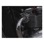 MOTONE FINNED STAINLESS STEEL EXHAUST CLAMPS - LC - HAND POLISHED FINISH