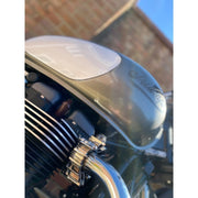 MOTONE FINNED STAINLESS STEEL EXHAUST CLAMPS - LC - HAND POLISHED FINISH