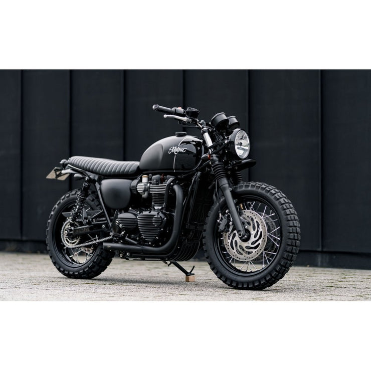 MOTONE H-BOMB EXHAUST SYSTEM - T120/T100 LC - BLACK