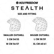 HOLY FREEDOM STEALTH HELMET - GREY DIAMOND - SIZE XL