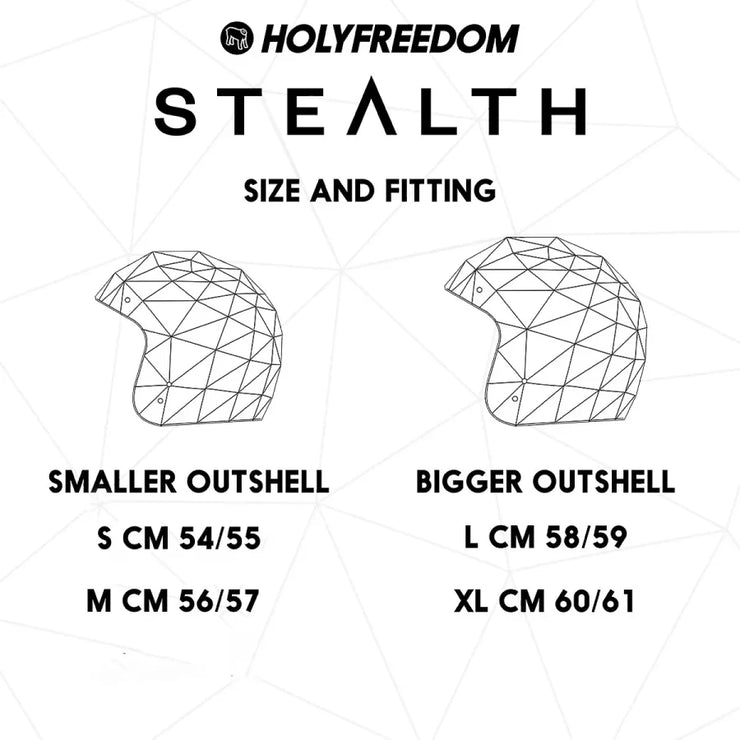 HOLY FREEDOM STEALTH HELMET - GREY DIAMOND - SIZE XL