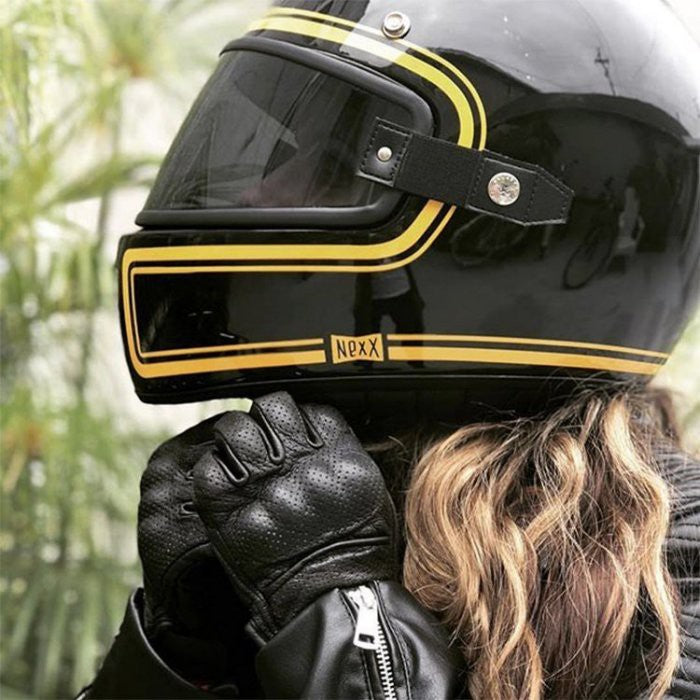 NEXX X.G100 DEVON HELMET - BLACK/YELLOW