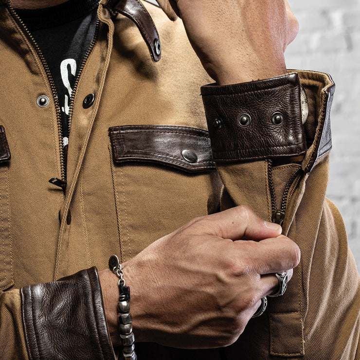 HOLY FREEDOM COYOTE TAN MOTORCYCLE JACKET - 3XL - SALE!