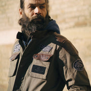 HOLY FREEDOM QUATTRO WAXED EVO JACKET - BROWN/MILITARY GREEN