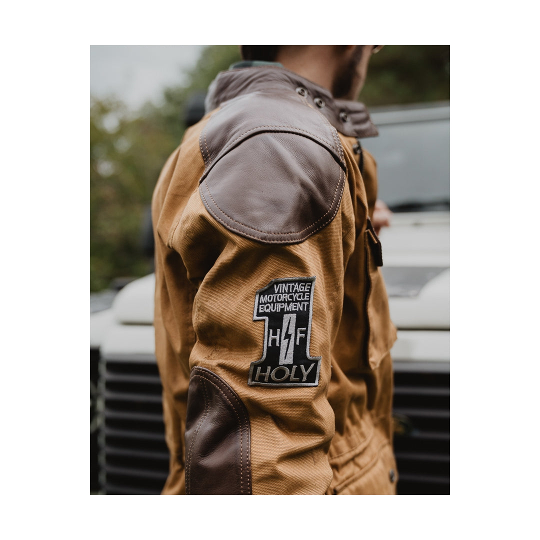HOLY FREEDOM QUATTRO WAXED EVO JACKET - HAVANA - SIZE 2XL, 3XL