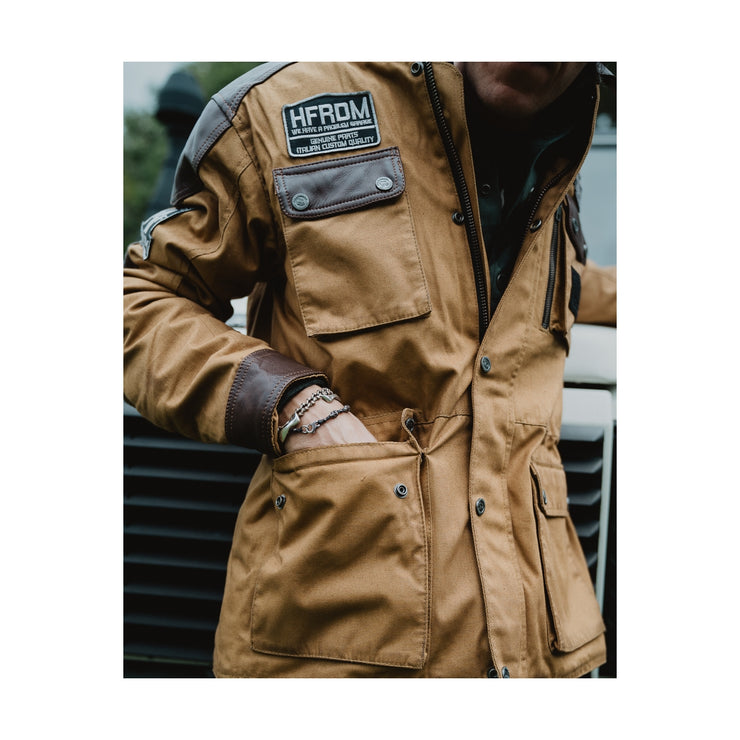 HOLY FREEDOM QUATTRO WAXED EVO JACKET - HAVANA