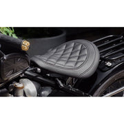 MOTONE KING COBRA DIAMOND STITCH SEAT FOR TRIUMPH BOBBER - BLACK