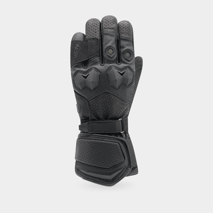 RACER LONG BLOCKS GLOVE - BLACK