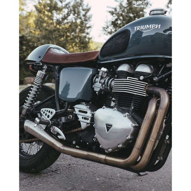 MOTONE MONZA CAP KIT FOR TRIUMPH & HD - BRUSHED