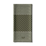 AGE OF GLORY KANOKO WINTER NECK TUBE - LICHEN DARK GREEN / OFF-WHITE