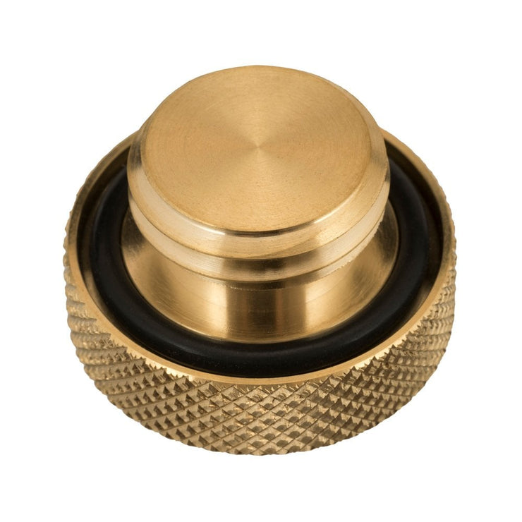 MOTONE PARABOLA ENGINE OIL FILLER CAP - DISHED - BRASS