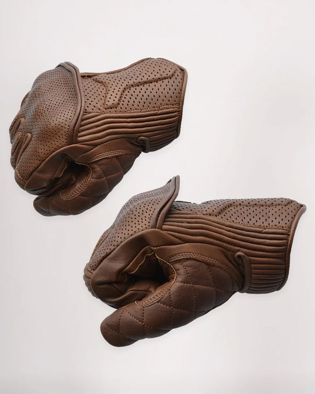 GOLDTOP SILK LINED PREDATOR GLOVES - WAXED BROWN