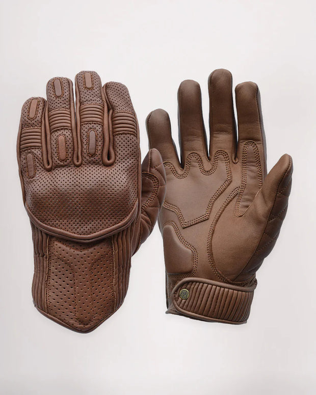 GOLDTOP SILK LINED PREDATOR GLOVES - WAXED BROWN