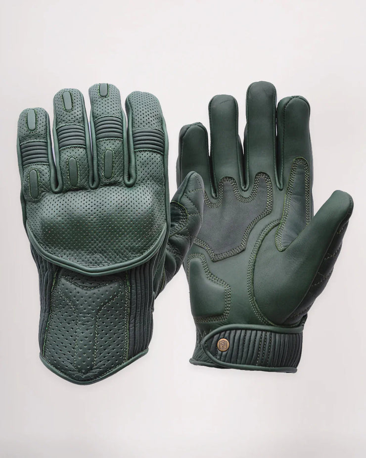 GOLDTOP SILK LINED PREDATOR GLOVES - RACING GREEN