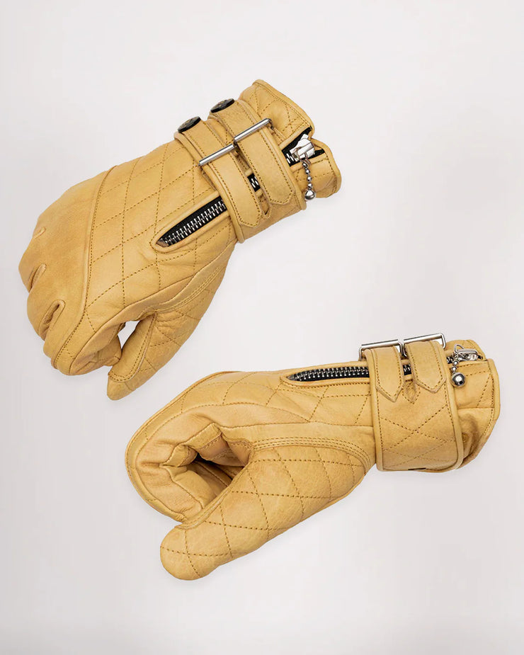 GOLDTOP QUILTED CAFE RACER GLOVES