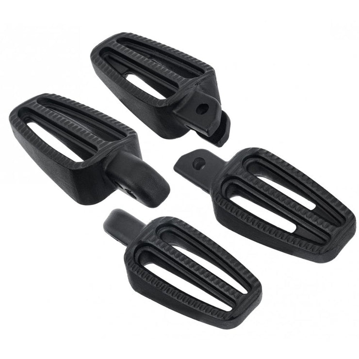 MOTONE RANGER FOOT PEGS - FULL RIDER SET & PASSENGER PEGS FOR LC TRIUMPHS - BLACK