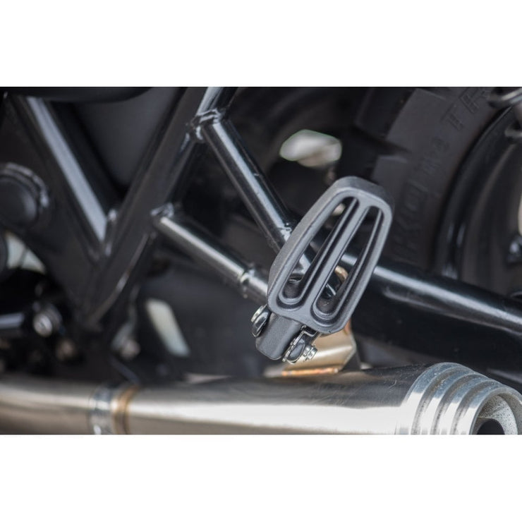 MOTONE RANGER FOOT PEGS - FULL RIDER SET & PASSENGER PEGS FOR LC TRIUMPHS - BLACK