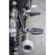 MOTONE RANGER FOOT PEGS - FULL RIDER SET & PASSENGER PEGS FOR LC TRIUMPHS - BLACK