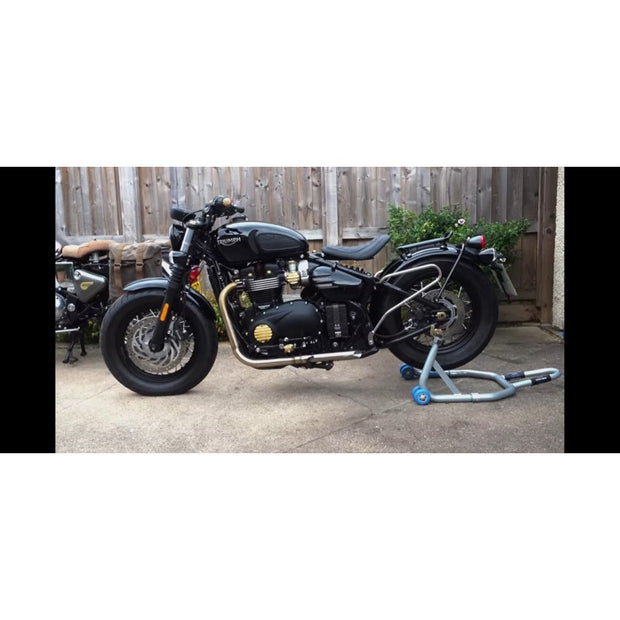 MOTONE RANGER FOOT PEGS - RIDER SET FOR TRIUMPH BOBBER - BRASS