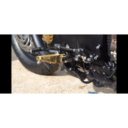 MOTONE RANGER FOOT PEGS - RIDER SET FOR TRIUMPH BOBBER - BRASS